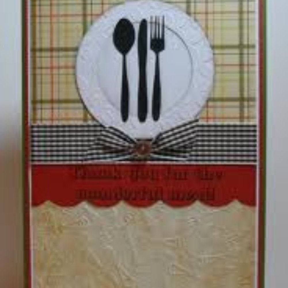 Cuttlebug 4” x 6” KNIVES & SPOONS embossing folder